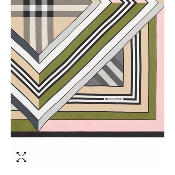 Burberry Silk Scarf Authenticated Beautiful - Picture 3 of 11
